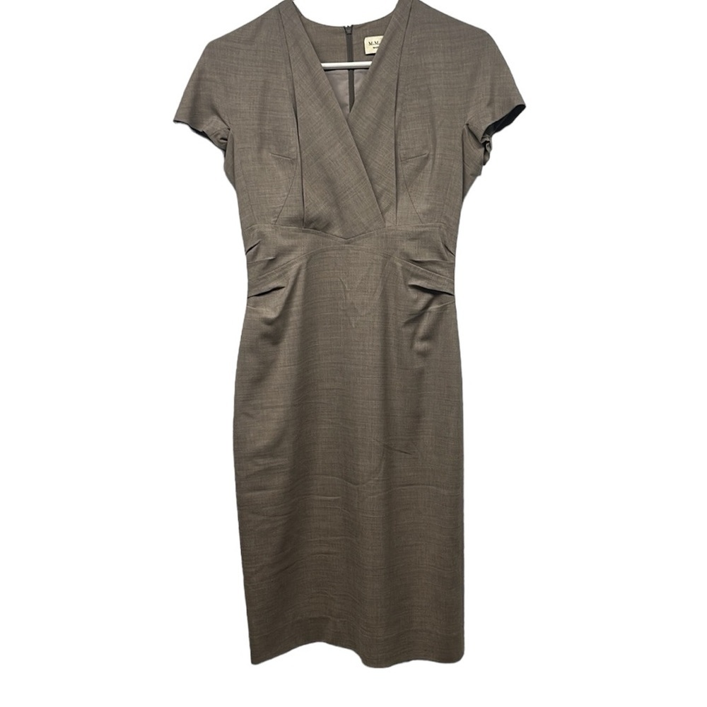 MM Lafleur Elegant Brown Midi Dress